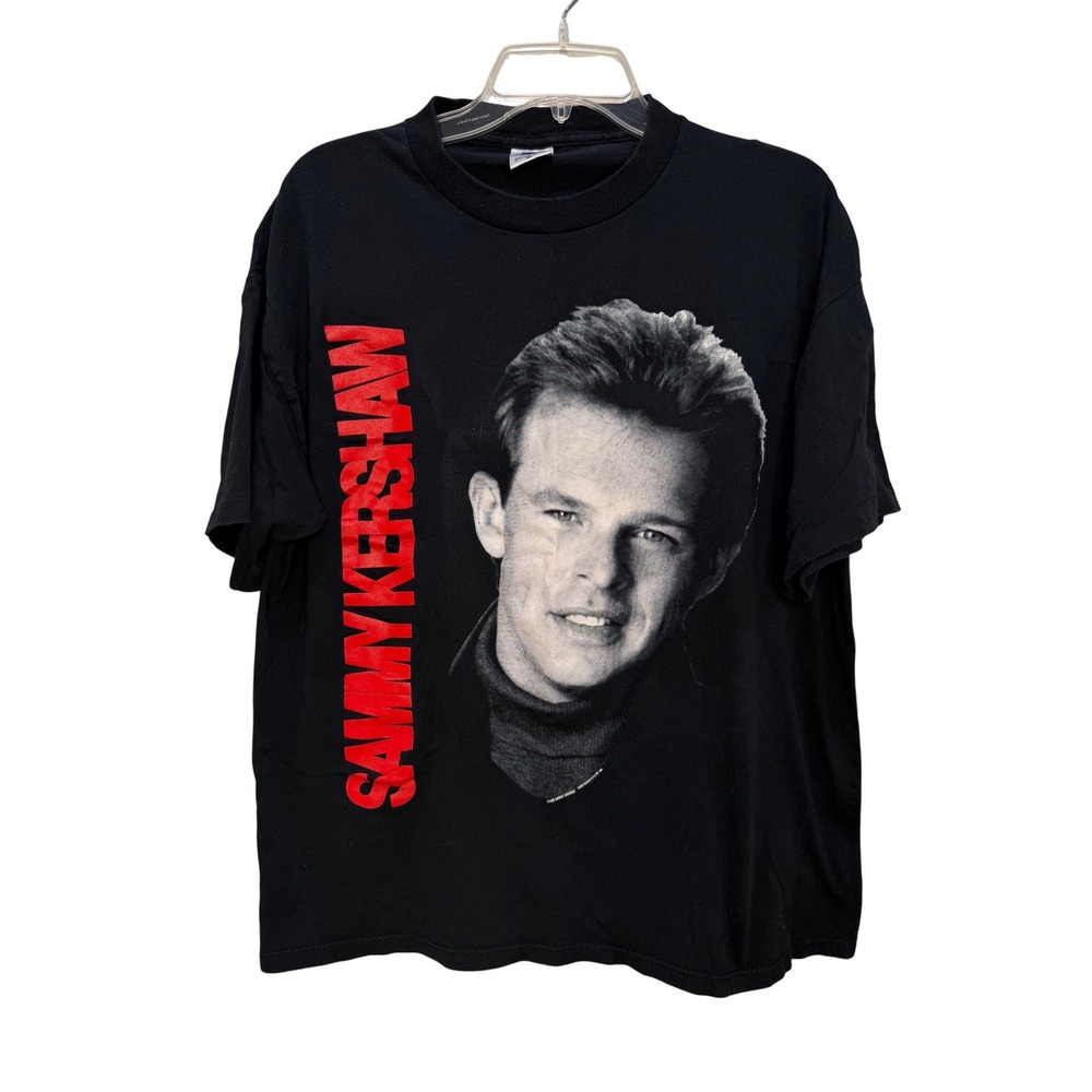 Vintage 1993 Sammy Kershaw Haunted Heart Tour T-Shirt XL Black Country Music GEM